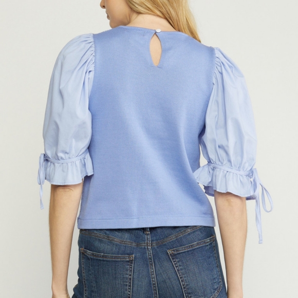 Crew Neck Sweater Top - Picture 2 of 3